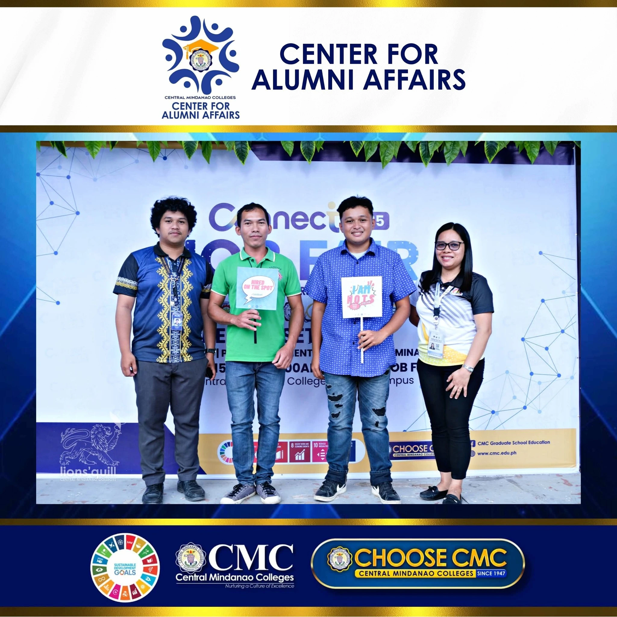 Two CMC Alumni Hired On-the-Spot at Connect 2025 Job Fair